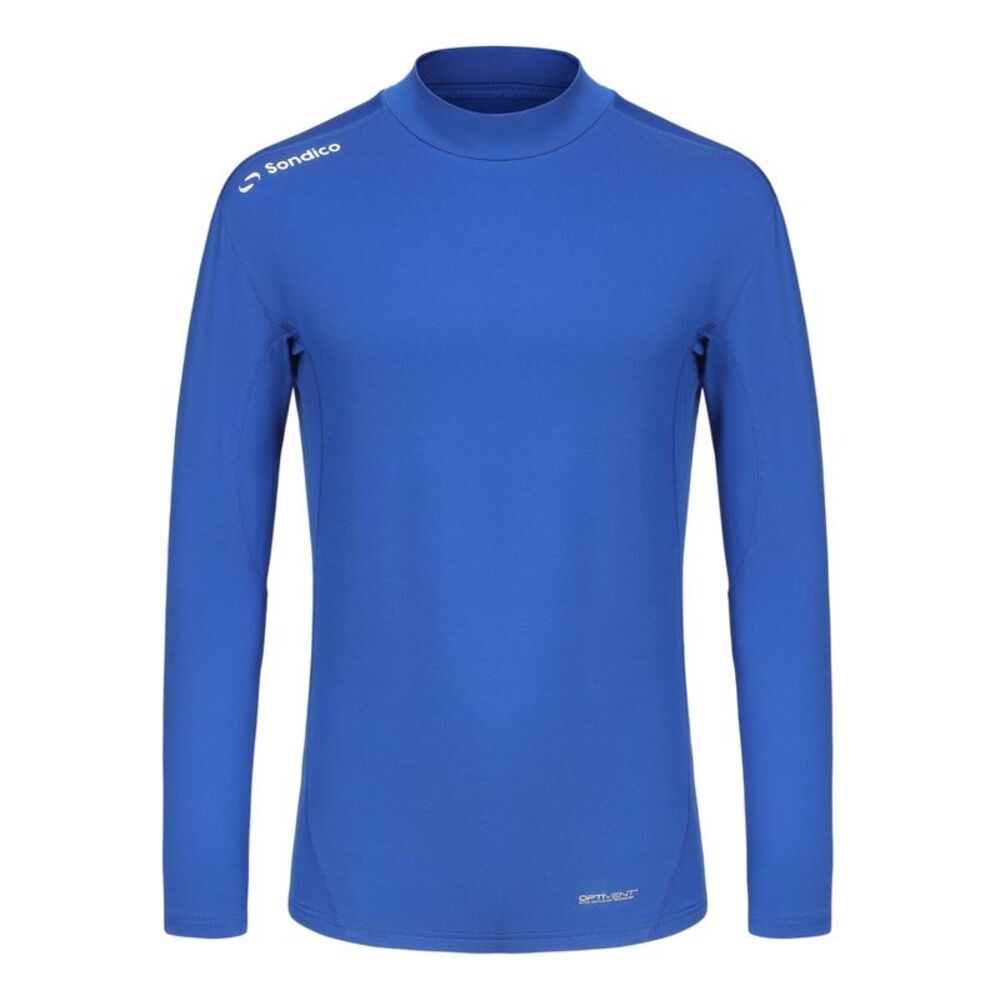Sondico Mens Mock Neck Base Layer Top / Royal Blue
